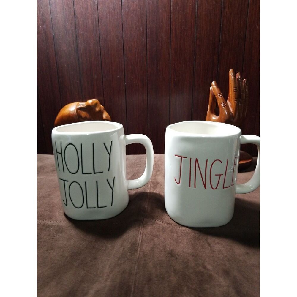 Rae Dunn Holly Jolly and Jingle Mug Cup